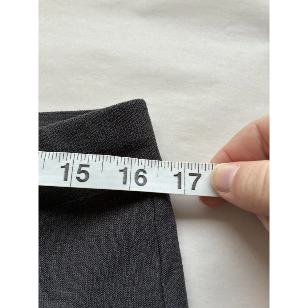Eileen Fisher Pull On Straight Leg‎ Pants Women's Sz M Black Quiet luxury